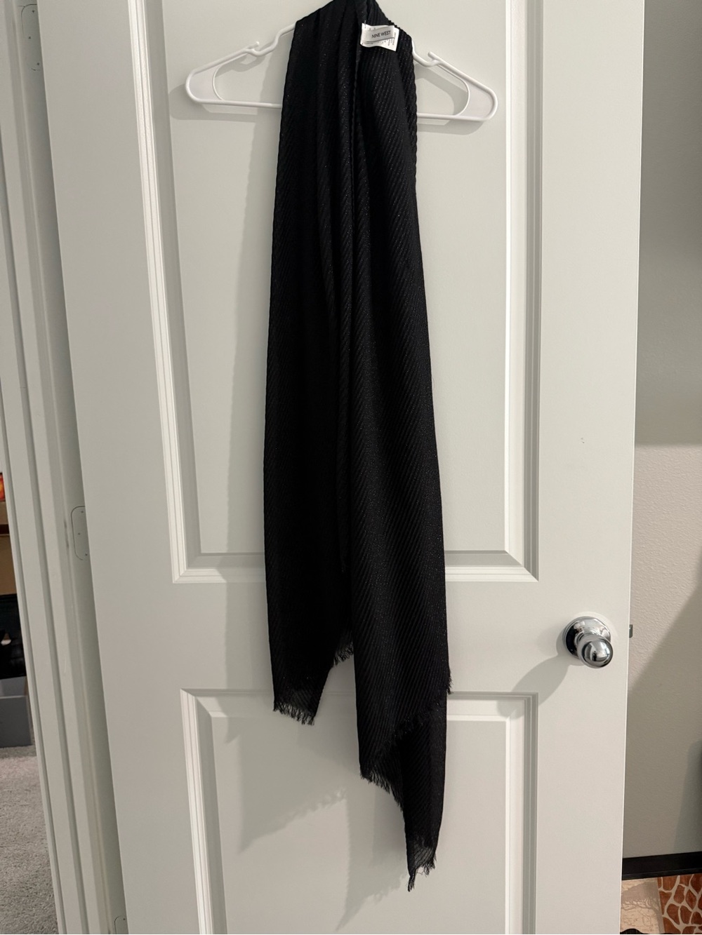 Nine West Black Shimmer Scarf